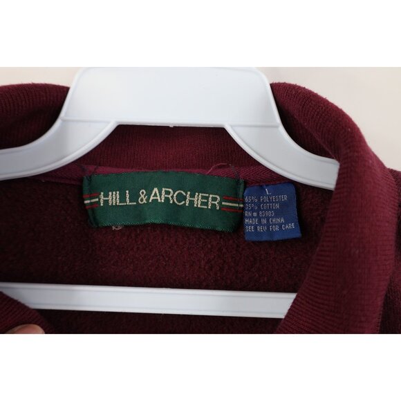 Vintage 90s Streetwear Mens Large Panel Color Block Collared Pullover Sweatshirt - Picture 6 of 13